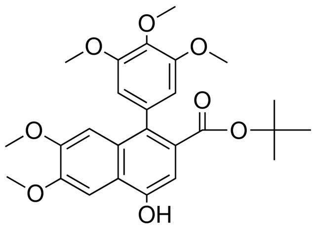 4-HO-6,7-DIMETHOXY-1-(TRIMETHOXY-PH)-NAPHTHALENE-2-CARBOXYLIC ACID TERT-BU ESTER