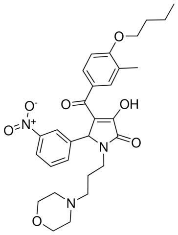 4-(4-BUTOXY-3-METHYLBENZOYL)-3-HYDROXY-1-[3-(4-MORPHOLINYL)PROPYL]-5-(3-NITROPHENYL)-1,5-DIHYDRO-2H-PYRROL-2-ONE