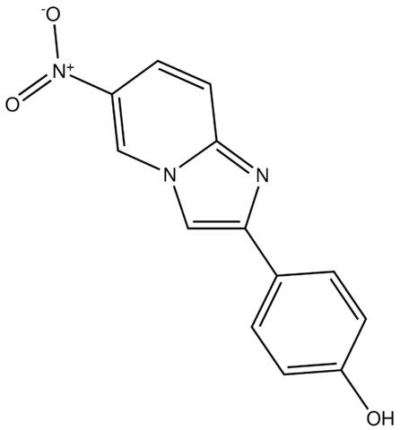4-(6-Nitroimidazo[1,2-<i>a</i>]pyridin-2-yl)phenol