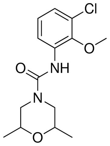 4-(N-(3-CHLORO-2-METHOXYPHENYL)CARBAMOYL)-2,6-DIMETHYLMORPHOLINE