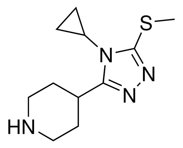 4-[4-Cyclopropyl-5-(methylsulfanyl)-4H-1,2,4-triazol-3-yl]piperidine