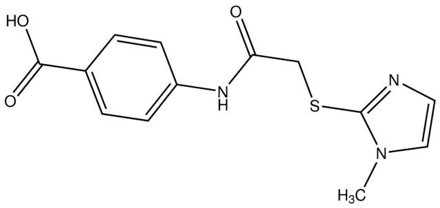 4-({[(1-Methyl-1<i>H</i>-imidazol-2-yl)thio]acetyl}amino)benzoic acid