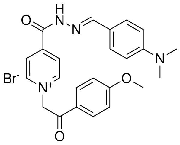 4-({(2E)-2-[4-(DIMETHYLAMINO)BENZYLIDENE]HYDRAZINO}CARBONYL)-1-[2-(4-METHOXYPHENYL)-2-OXOETHYL]PYRIDINIUM BROMIDE