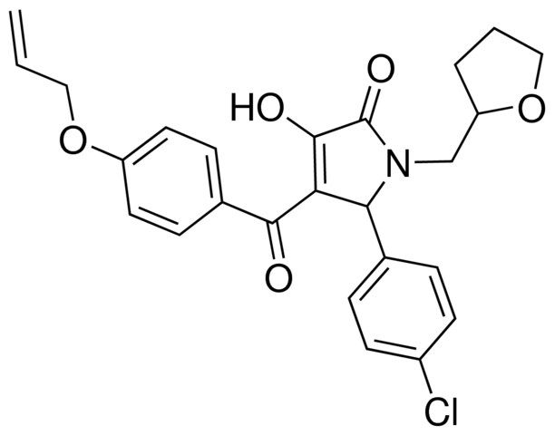 4-[4-(ALLYLOXY)BENZOYL]-5-(4-CHLOROPHENYL)-3-HYDROXY-1-(TETRAHYDRO-2-FURANYLMETHYL)-1,5-DIHYDRO-2H-PYRROL-2-ONE