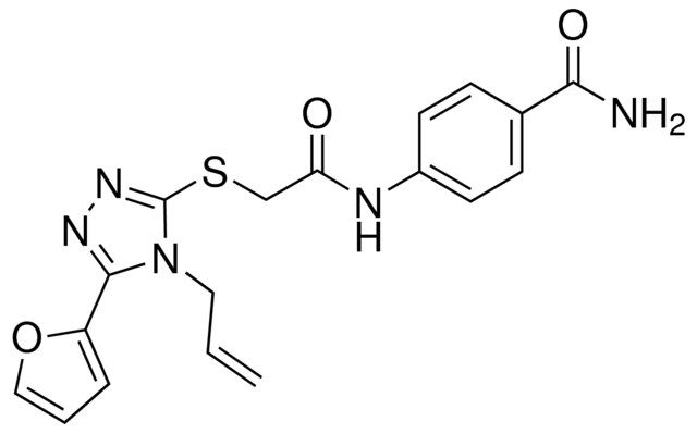 4-((((4-ALLYL-5-(2-FURYL)-4H-1,2,4-TRIAZOL-3-YL)THIO)ACETYL)AMINO)BENZAMIDE