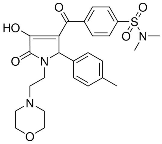 4-({4-HYDROXY-2-(4-METHYLPHENYL)-1-[2-(4-MORPHOLINYL)ETHYL]-5-OXO-2,5-DIHYDRO-1H-PYRROL-3-YL}CARBONYL)-N,N-DIMETHYLBENZENESULFONAMIDE