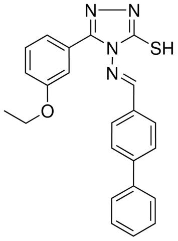 4-(((1,1'-BIPHENYL)-4-YLMETHYLENE)AMINO)5-(3-ETHOXY-PH)4H-1,2,4-TRIAZOLE-3-THIOL