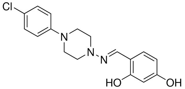 4-((4-(4-CHLORO-PHENYL)-PIPERAZIN-1-YLIMINO)-METHYL)-BENZENE-1,3-DIOL