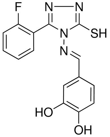 4-(((3-(2-F-PHENYL)-5-MERCAPTO-4H-1,2,4-TRIAZOL-4-YL)IMINO)ME)-1,2-BENZENEDIOL