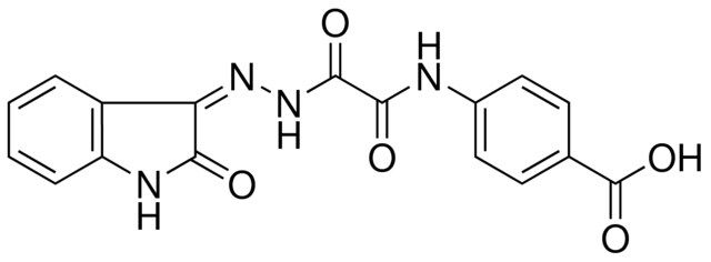 4-((2-OXO-1,2-DIHYDRO-INDOL-3-YLIDENE-HYDRAZINOOXALYL)-AMINO)-BENZOIC ACID