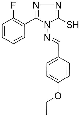 4-((4-ETHOXYBENZYLIDENE)AMINO)-5-(2-FLUOROPHENYL)-4H-1,2,4-TRIAZOLE-3-THIOL
