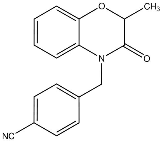 4-((2,3-Dihydro-2-methyl-3-oxobenzo[<i>b</i>][1,4]oxazin-4-yl)methyl)benzonitrile