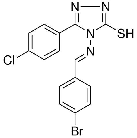 4-((4-BROMO-BENZYLIDENE)-AMINO)-5-(4-CHLORO-PHENYL)-4H-(1,2,4)TRIAZOLE-3-THIOL