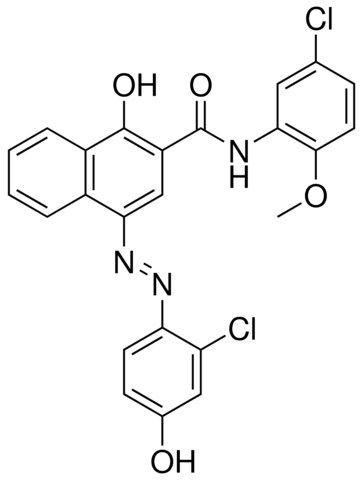 4-((2-CL-4-HYDROXYPHENYL)DIAZENYL)-N-(5-CL-2-METHOXYPHENYL)-1-HO-2-NAPHTHAMIDE