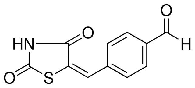 4-((2,4-DIOXO-1,3-THIAZOLIDIN-5-YLIDENE)METHYL)BENZALDEHYDE