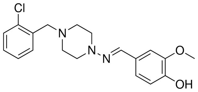 4-((4-(2-CHLORO-BENZYL)-PIPERAZIN-1-YLIMINO)-METHYL)-2-METHOXY-PHENOL