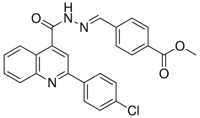 4-((2-(4-CL-PH)-QUINOLINE-4-CARBONYL)-HYDRAZONOMETHYL)-BENZOIC ACID METHYL ESTER