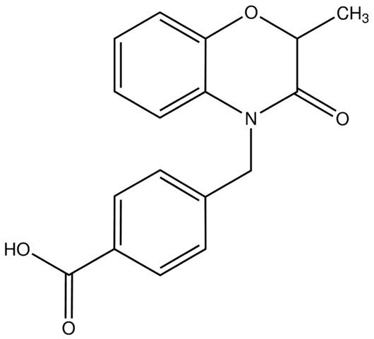 4-((2,3-Dihydro-2-methyl-3-oxobenzo[<i>b</i>][1,4]oxazin-4-yl)methyl)benzoic acid