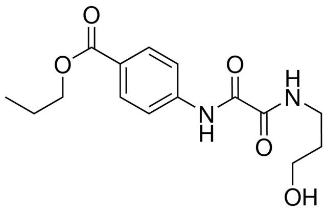 4-((3-HYDROXY-PROPYLAMINOOXALYL)-AMINO)-BENZOIC ACID PROPYL ESTER