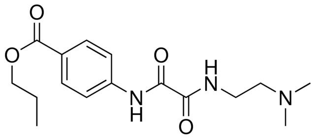 4-((2-DIMETHYLAMINO-ETHYLAMINOOXALYL)-AMINO)-BENZOIC ACID PROPYL ESTER