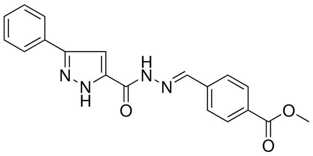 4-((5-PHENYL-2H-PYRAZOLE-3-CARBONYL)-HYDRAZONOMETHYL)-BENZOIC ACID METHYL ESTER