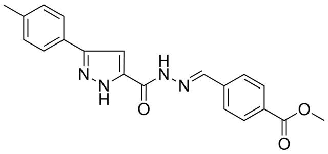 4-((5-P-TOLYL-2H-PYRAZOLE-3-CARBONYL)-HYDRAZONOMETHYL)-BENZOIC ACID METHYL ESTER