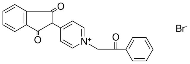 4-(1,3-DIOXO-INDAN-2-YL)-1-(2-OXO-2-PHENYL-ETHYL)-PYRIDINIUM, BROMIDE