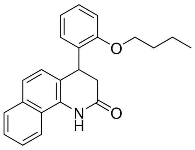 4-(2-BUTOXY-PHENYL)-3,4-DIHYDRO-1H-BENZO(H)QUINOLIN-2-ONE
