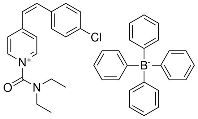 4-(2-(4-CL-PH)VINYL)-1-((DIETHYLAMINO)CARBONYL)PYRIDINIUM TETRAPHENYLBORATE(1-)