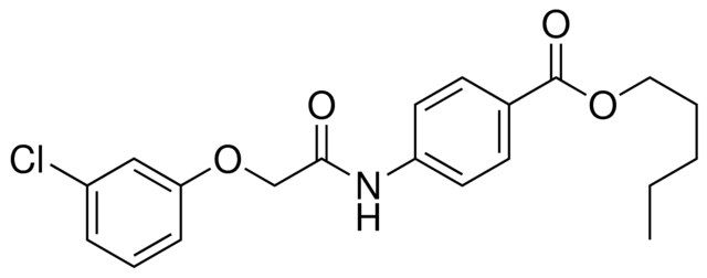 4-(2-(3-CHLORO-PHENOXY)-ACETYLAMINO)-BENZOIC ACID PENTYL ESTER