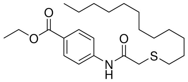4-(2-DODECYLSULFANYL-ACETYLAMINO)-BENZOIC ACID ETHYL ESTER