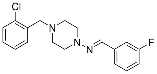 4-(2-CHLOROBENZYL)-N-(3-FLUOROBENZYLIDENE)-1-PIPERAZINAMINE