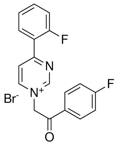 4-(2-FLUOROPHENYL)-1-(2-(4-FLUOROPHENYL)-2-OXOETHYL)PYRIMIDIN-1-IUM BROMIDE
