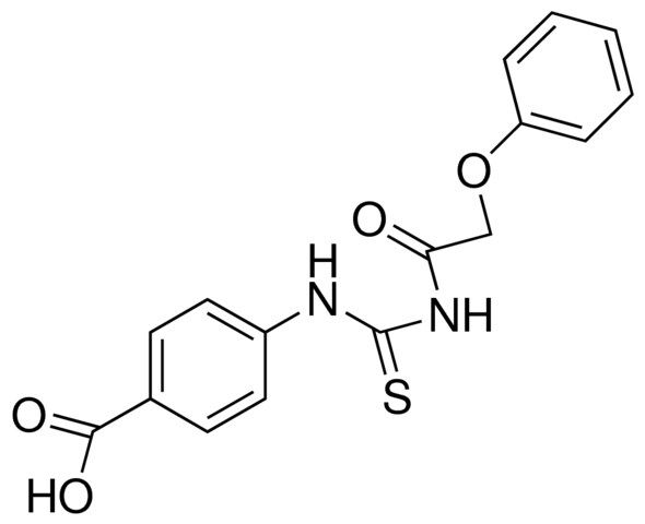 4-(3-(2-PHENOXYACETYL)-2-THIOUREIDO)BENZOIC ACID