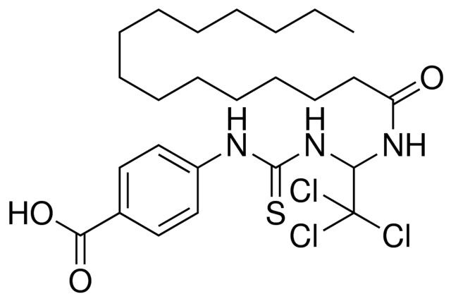 4-(3-(2,2,2-TRICHLORO-1-PENTADECANOYLAMINO-ETHYL)-THIOUREIDO)-BENZOIC ACID
