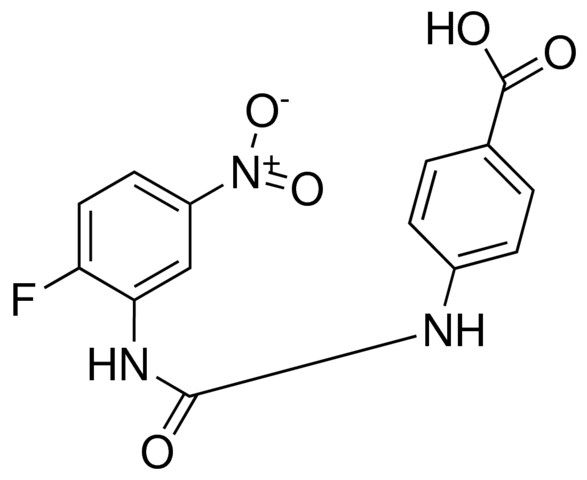 4-(3-(2-FLUORO-5-NITROPHENYL)UREIDO)BENZOIC ACID