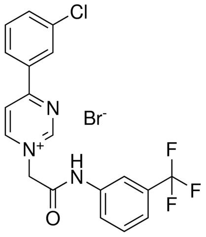 4-(3-CL-PH)-1-(2-OXO-2-(3-(TRIFLUOROMETHYL)ANILINO)ET)PYRIMIDIN-1-IUM BROMIDE