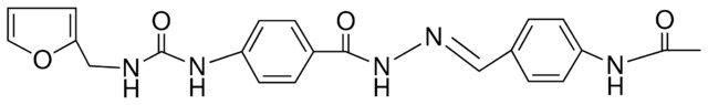 4-(3-FURFURYLUREIDO)BENZOIC (4-ACETAMIDOBENZYLIDENE)HYDRAZIDE