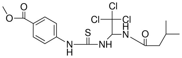 4-(3-(2,2,2-TRICHLORO-1-(ME-BUTYRYLAMINO)-ET)-THIOUREIDO)-BENZOIC ACID ME ESTER