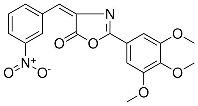 4-(3-NITROBENZYLIDENE)-2-(3,4,5-TRIMETHOXYPHENYL)-2-OXAZOLIN-5-ONE