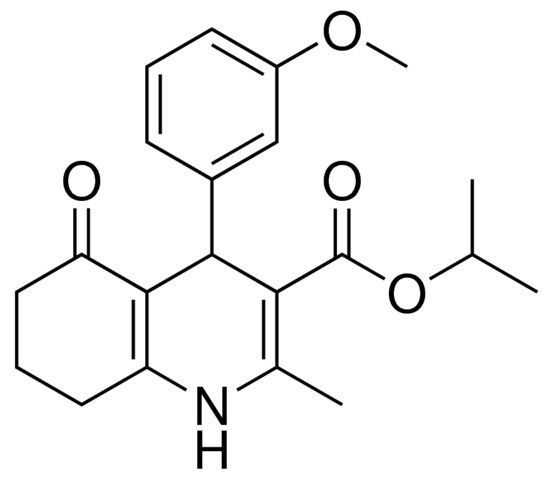 4-(3-MEO-PH)-2-ME-5-OXO-HEXAHYDRO-QUINOLINE-3-CARBOXYLIC ACID ISOPROPYL ESTER
