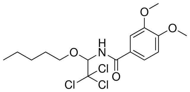 3,4-DIMETHOXY-N-(2,2,2-TRICHLORO-1-PENTYLOXY-ETHYL)-BENZAMIDE