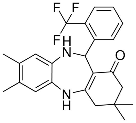 3,3,7,8-TETRAMETHYL-11-[2-(TRIFLUOROMETHYL)PHENYL]-2,3,4,5,10,11-HEXAHYDRO-1H-DIBENZO[B,E][1,4]DIAZEPIN-1-ONE