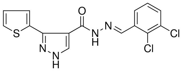3-THIOPHEN-2-YL-1H-PYRAZOLE-4-CARBOXYLIC ACID (2,3-DI-CL-BENZYLIDENE)-HYDRAZIDE