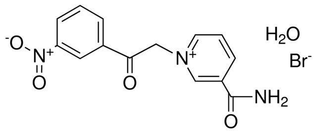 3-CARBAMOYL-1-(2-(3-NITRO-PHENYL)-2-OXO-ETHYL)-PYRIDINIUM, BROMIDE HYDRATE