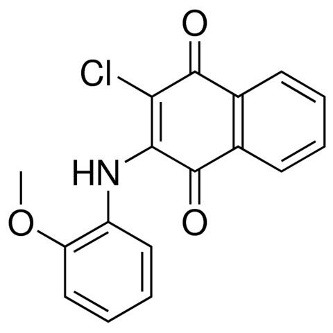 3-CHLORO-2-(2-METHOXYANILINO)-1,4-NAPHTHOQUINONE