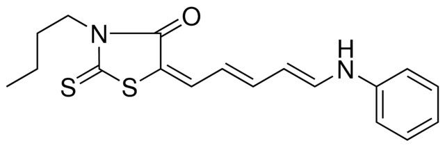 3-BUTYL-5-(5-PHENYLAMINO-PENTA-2,4-DIENYLIDENE)-2-THIOXO-THIAZOLIDIN-4-ONE