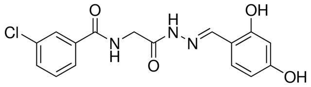 3-CHLORO-N-(2-(2-(2,4-DIHYDROXYBENZYLIDENE)HYDRAZINO)-2-OXOETHYL)BENZAMIDE