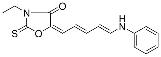 3-ETHYL-5-(5-PHENYLAMINO-PENTA-2,4-DIENYLIDENE)-2-THIOXO-OXAZOLIDIN-4-ONE