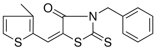 3-BENZYL-5-(3-METHYL-THIOPHEN-2-YLMETHYLENE)-2-THIOXO-THIAZOLIDIN-4-ONE